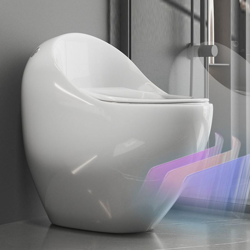 Modern Flush Toilet All-In-One Floor Mounted Porcelain Siphon Jet Toilet Bow
