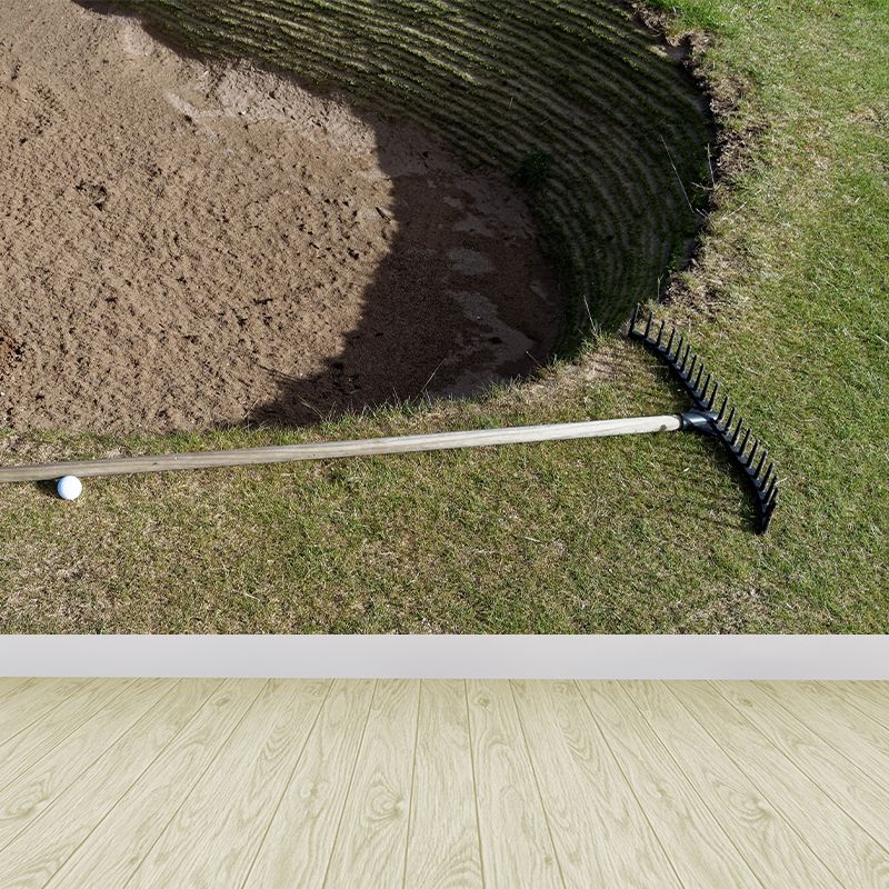 Photography Style Golf Wall Covering for Accent Wall Fire Mural for Home Decor