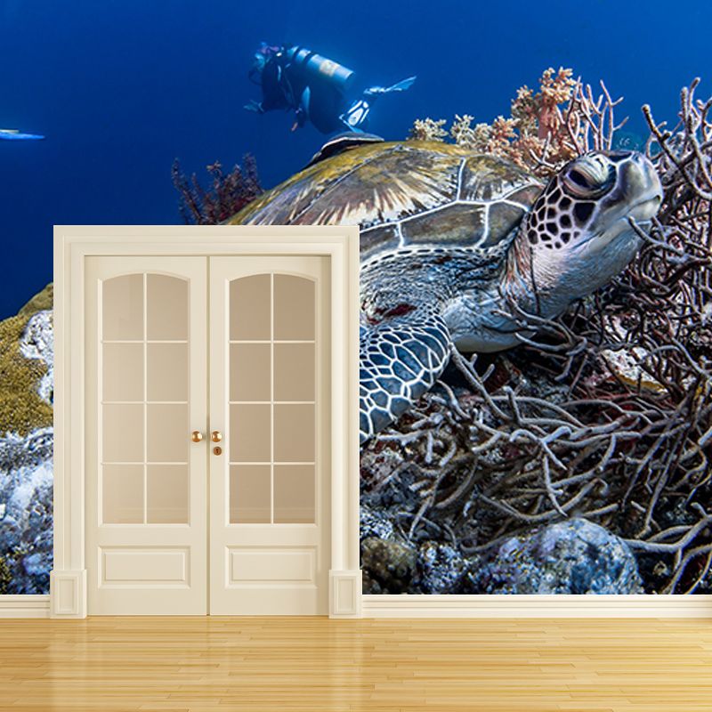 Photography Wall Mural Wallpaper Underwater World Sitting Room Wall Mural