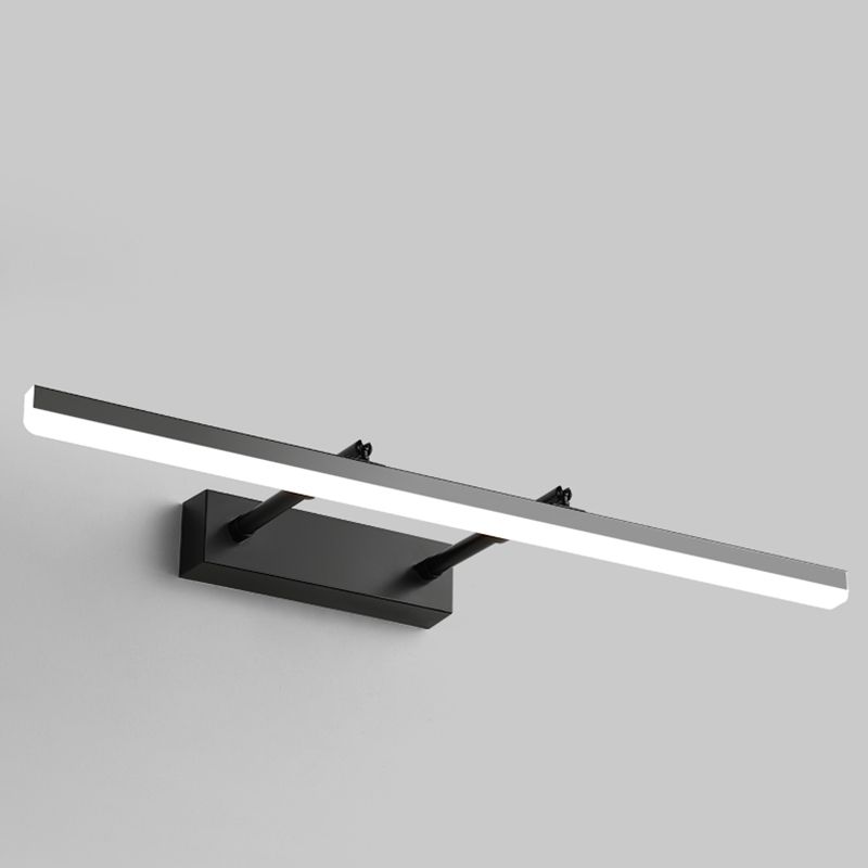 Strip Bathroom Sconce Light Fixture Metal LED Contemporary Wall Mount Light Fixture