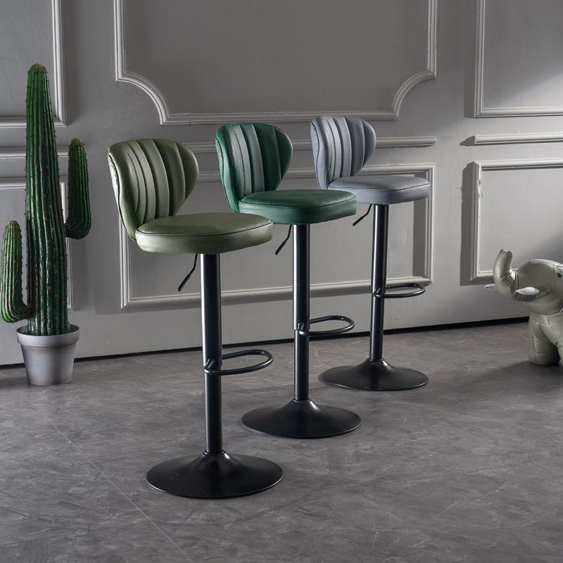 Modern Liftable Bar-stool Metal Counter Bar Stool with Metal Legs for Restaurant