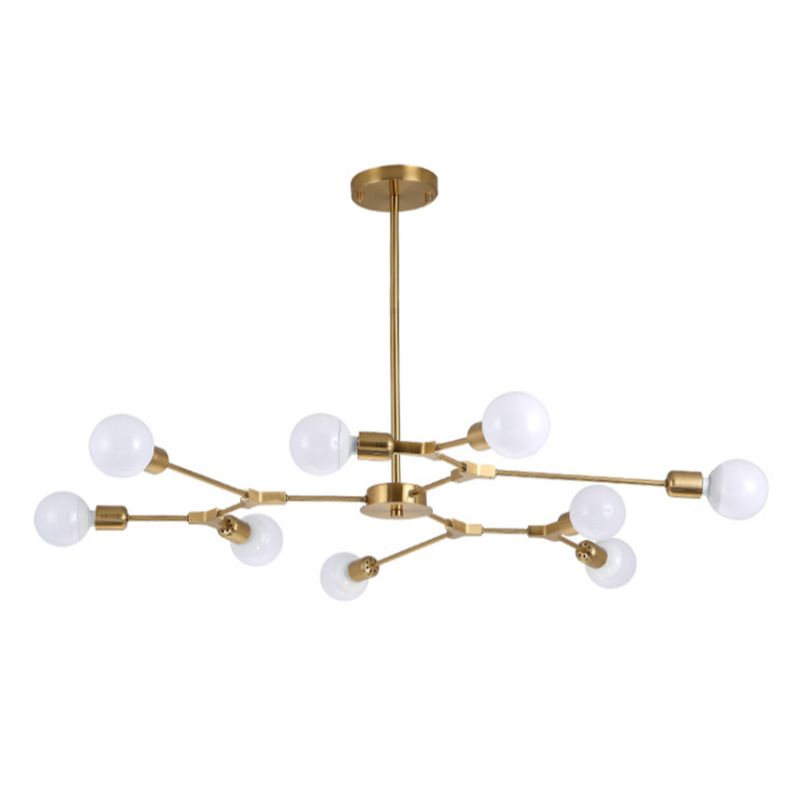 Adjustable Metal Chandelier Light Industrial Multi Light Pendant Light for Interior Spaces