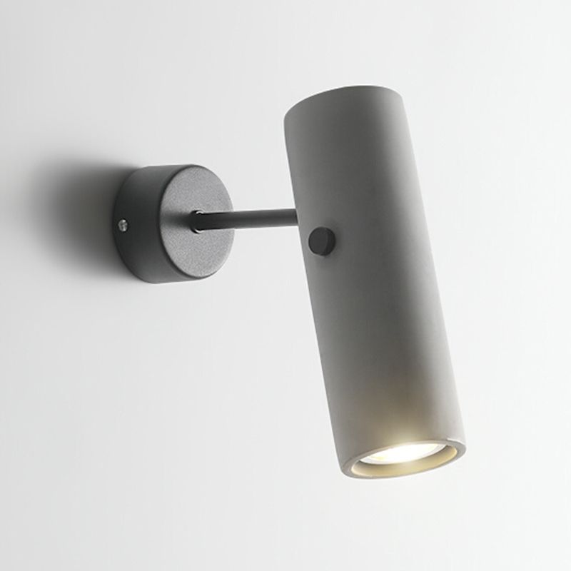 1-Light Wall Lamp Modern Concrete Shade Wall Mounted Lighting for Bedroom