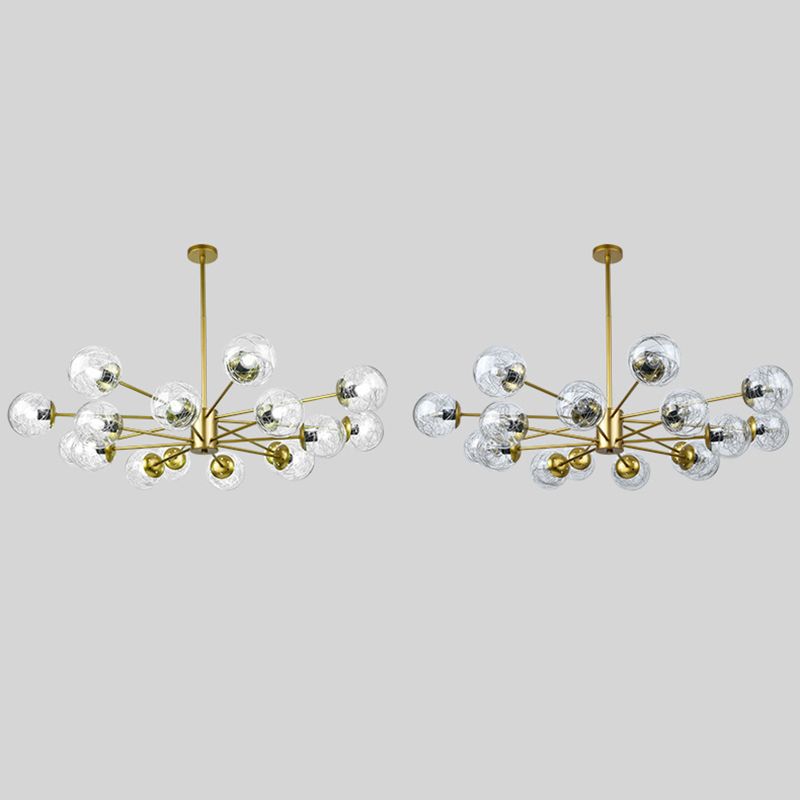 Nordic Style Simplicity Glassorb Kronleuchter eingebaut