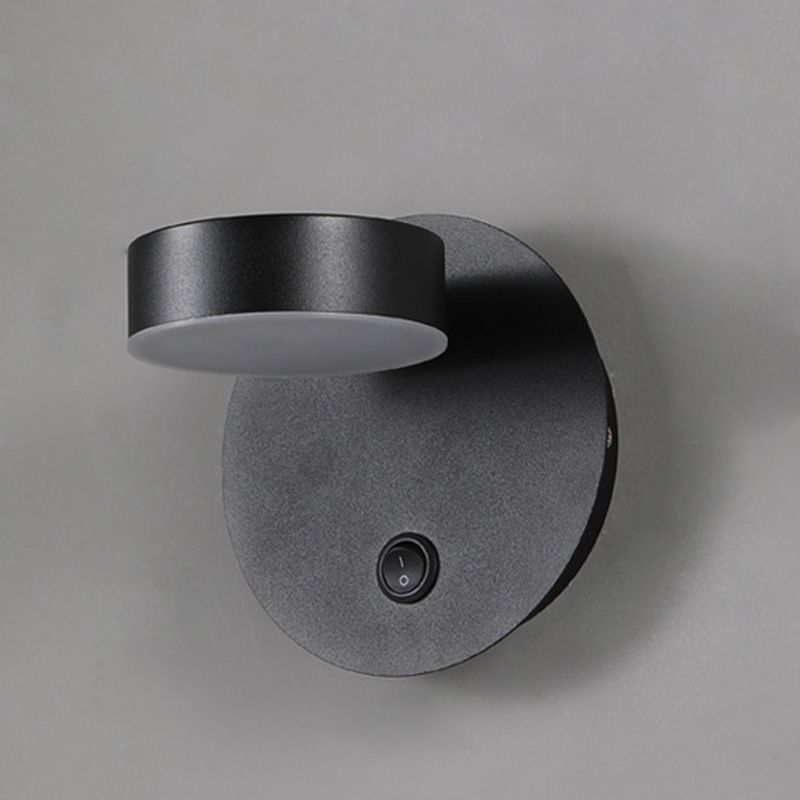 Lampada montata a parete circolare Postmoderna semplicità lampada a monte acrilica per soggiorno