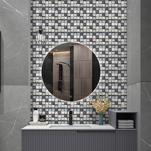 Mosaic Tile Peel and Stick Tile Plastic Waterproof Peel & Stick Mosaic Tile