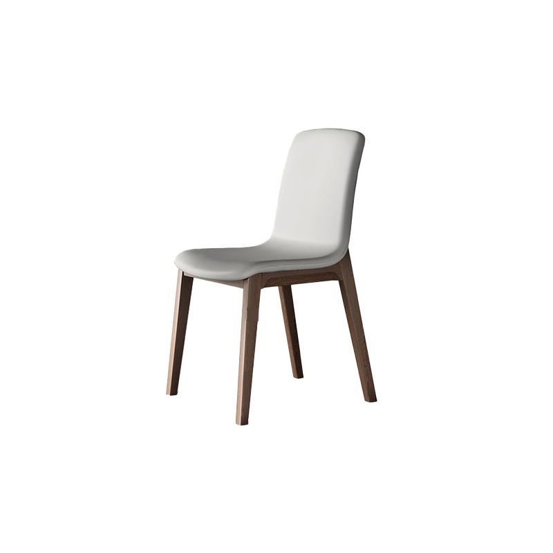 Faux Leather Modern Side Chair Parsons Chair with Upholstered