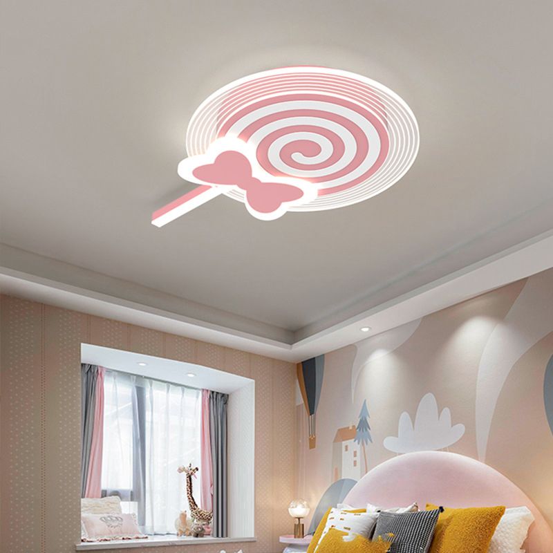Macaron LED Ceiling Light Children Ceiling Mount Light with Acrylic Shade for Bedroom