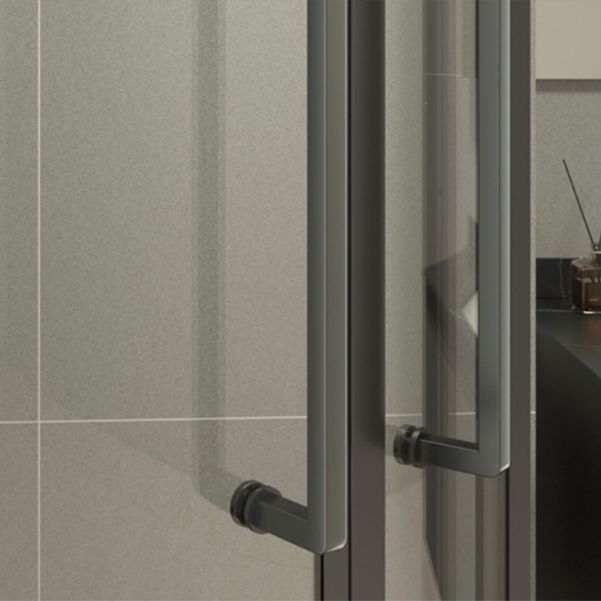 Framed Double Sliding Shower Enclosure Round Shower Enclosure