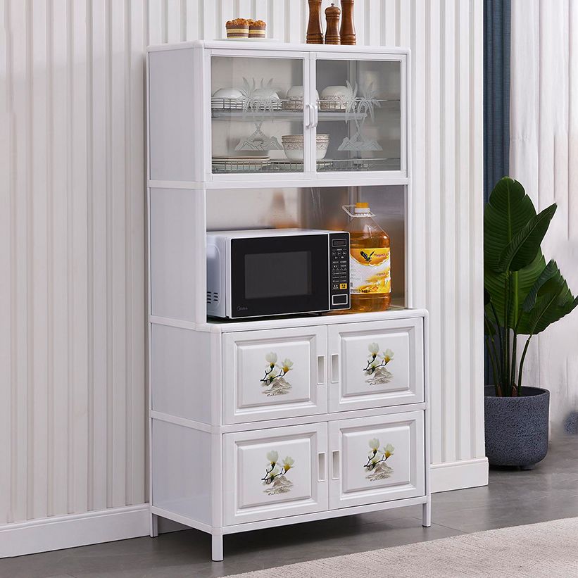 Doors Metal Sideboard Modern Buffet Server Cabinet with Storage for Dining Room