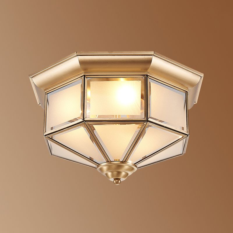 American Colonial Ceiling Light Multi Lights Close to Ceiling Lamp for Bedroom
