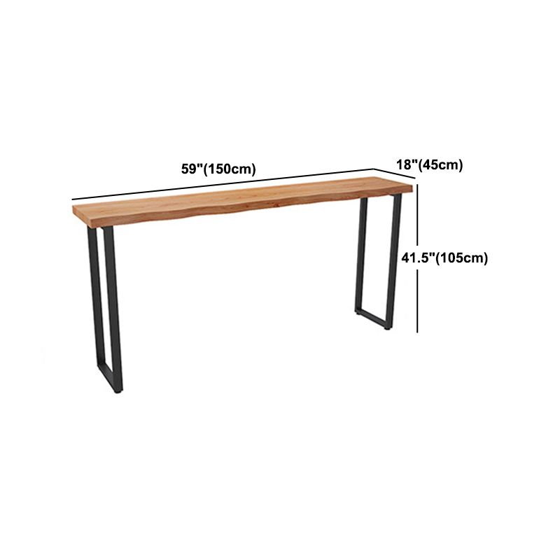 1/2/4 Pieces Industrial Rectangle Pub Table Set Wooden Counter Table with Backless Stools