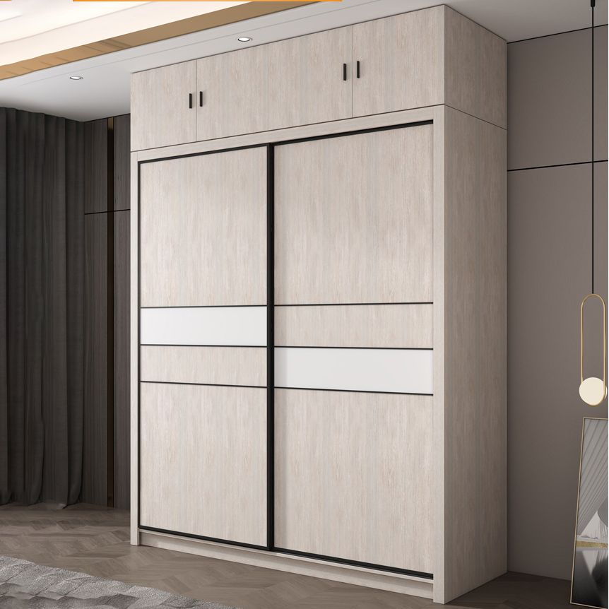 Modern Sliding Wardrobe Closet With Drawer Wooden Wardrobe Armoire