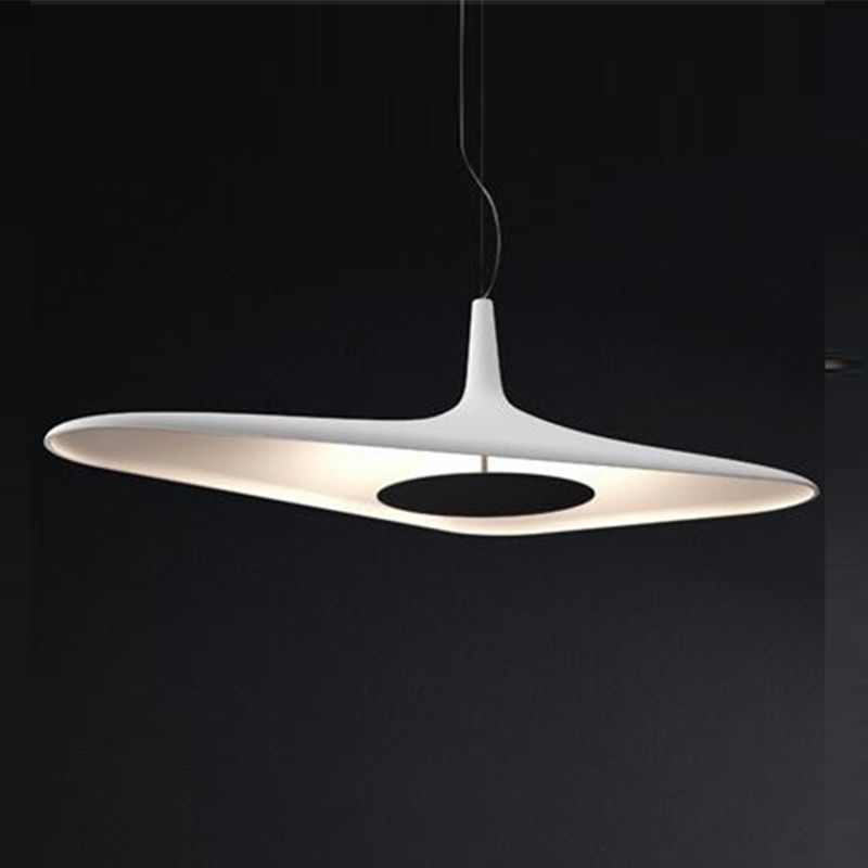 1-Light Modern Designer Hanging Lamp Kit Geometric Resin Pendant for Office