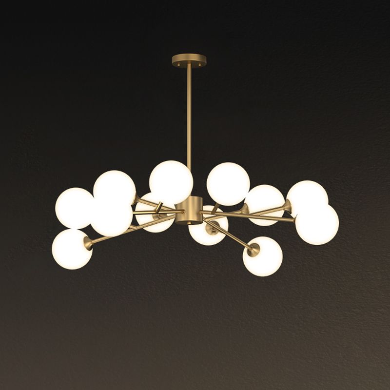 Designer Style Globe Chandelier Light Fixtures Multi-Head Suspension Pendant Lamps for Living Room