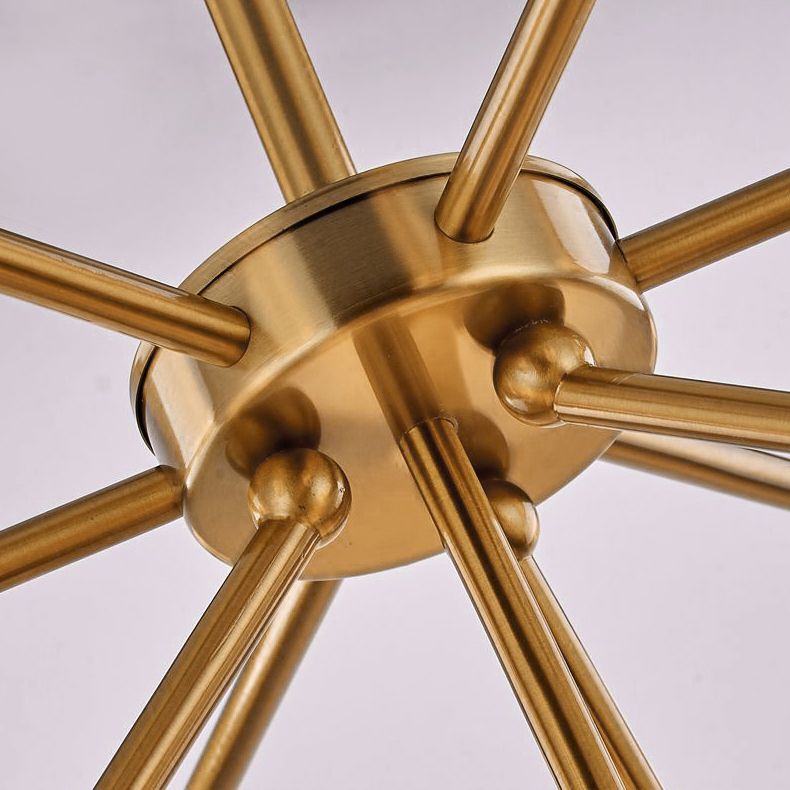 Luce a ciondolo a bolla bianca/fumo 7/9 luci post lampadario a sospensione di vetro moderno per il ristorante
