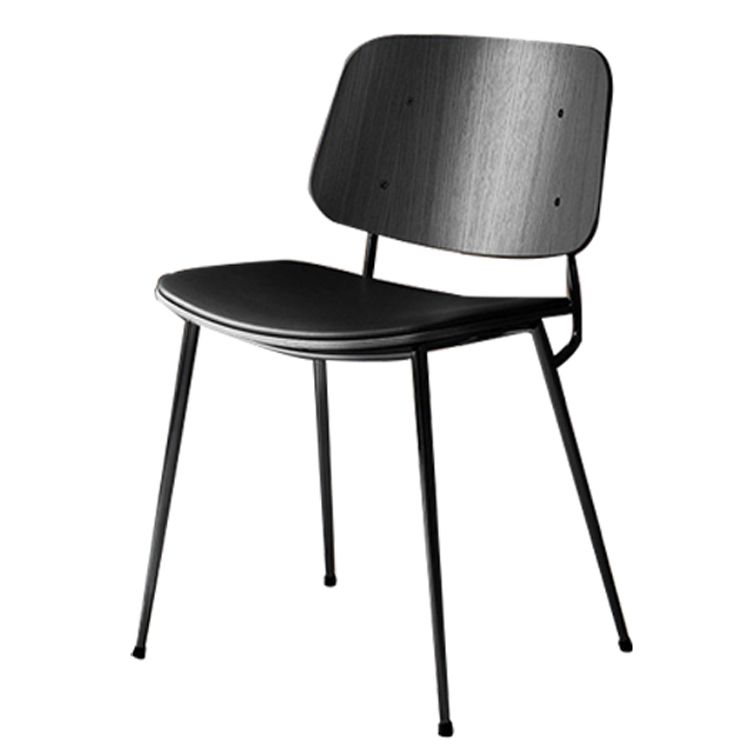 Industrial Upholstered Dining Side Chairs Open Back Dining Side Chairs