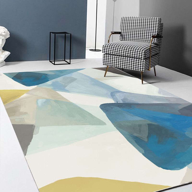 Multi-Color Moderne Rug Teppich abstrakter Kunstteppich Polypropylen waschbarer Teppich für die Heimdekoration