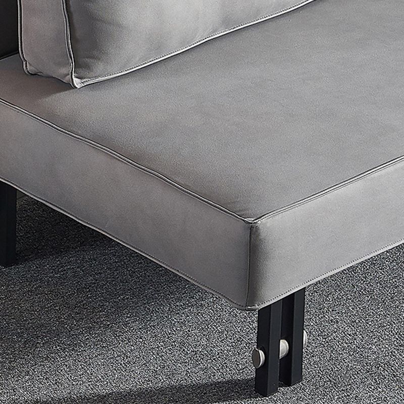 Contemporary Futon Sleeper Sofa Bed Fabric Armless Futon Frame