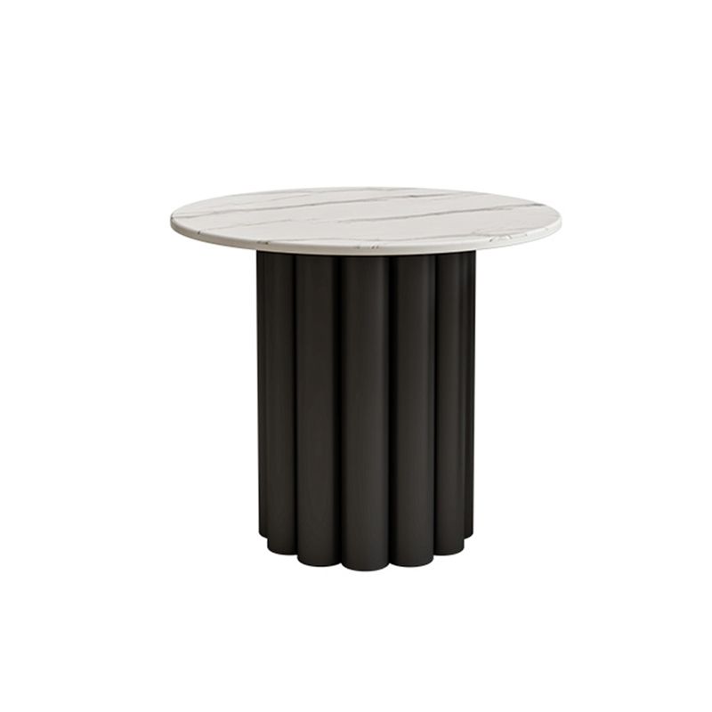 Slate Pedestal Coffee Table Round Modern Minimalist Coffee Table