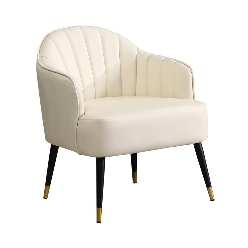 24.80" L x 29.52" W x 28.74" H Barrel Accent Chair Sloped Arm Chair for Living Room