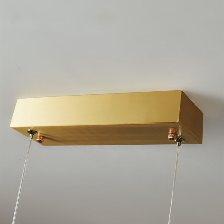 Metal Linear Island Pendant Lights Modern Multiple-Light Island Pendant Lighting