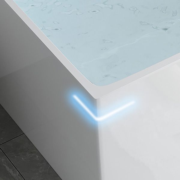 Acrylic Soaking Modern Bathtub Antique Finish Rectangular Bath Tub