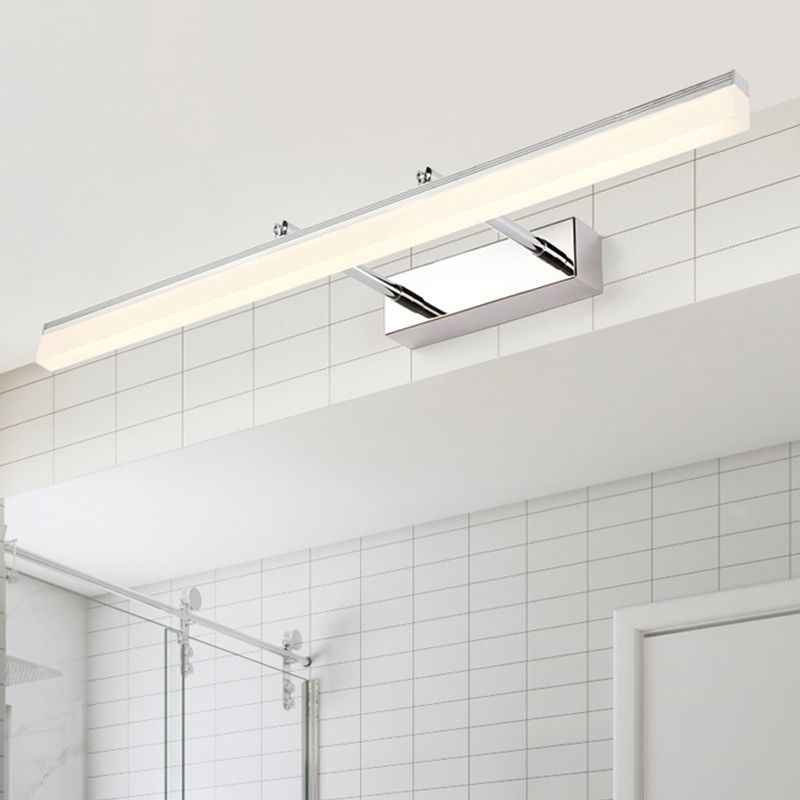 Éclairage mural de forme de style moderne métal 1 appliques murales légères pour salle de bain
