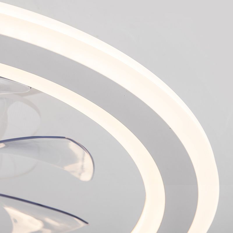 Luz de ventilador de techo circular de metal Simplicidad LED MONTADO LED MONTADO