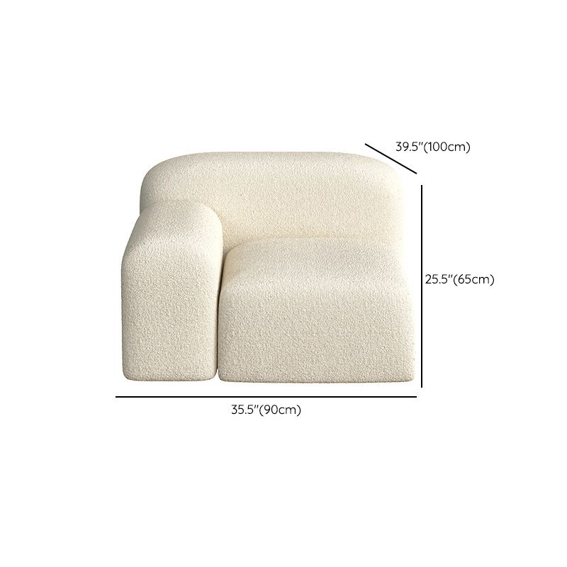Contemporary Fabric Settee Square Tight Back Arm Sofa Standard Sofa