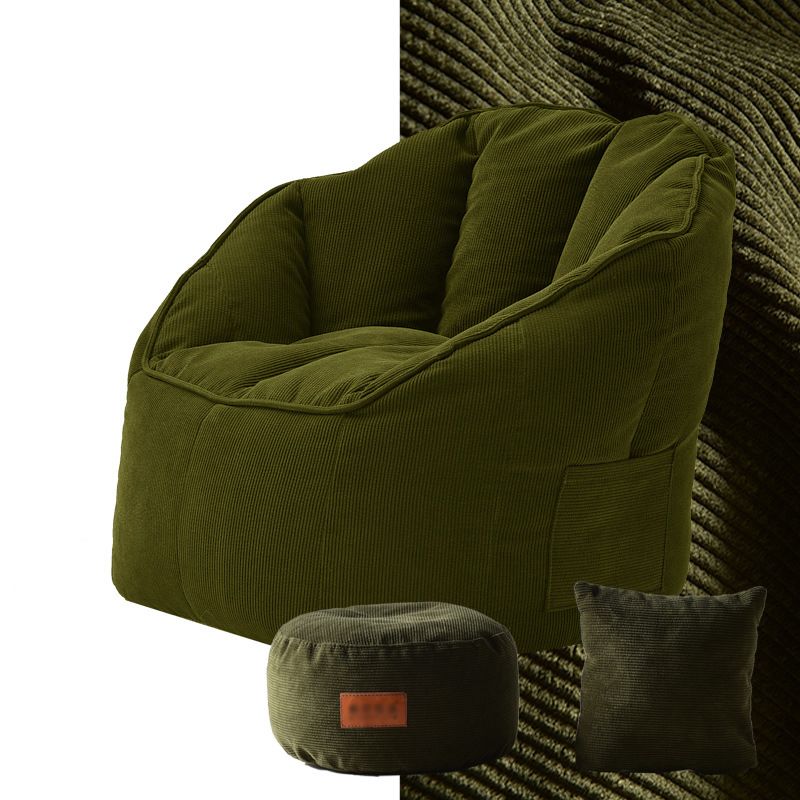 Bonded Leather/Corduroy Arms Included Chair 29.5"L Chair for Living Room