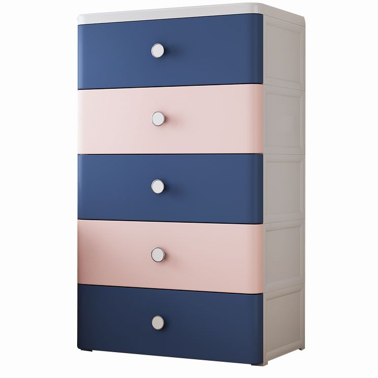 Plastic Wardrobe Cabinet with Drawer Non-Hanging Armoire Cabinet for Home