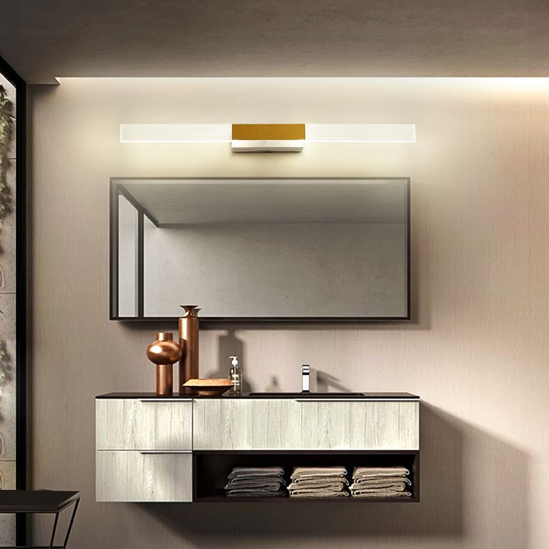 Rectangle Vanity Wall Light Fixtures Modern Luxury Style Acrylic Vanity Light