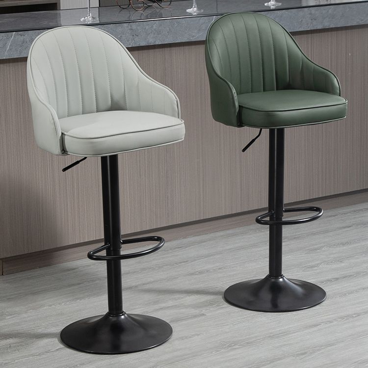 Modern Rotatable Liftable Counter Stool Steel Household Bar Stool with Cushion