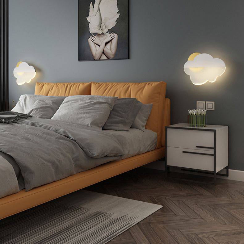Lámpara de pared de nubes Simplicidad moderna Splique acrílico de pared para sala de estar