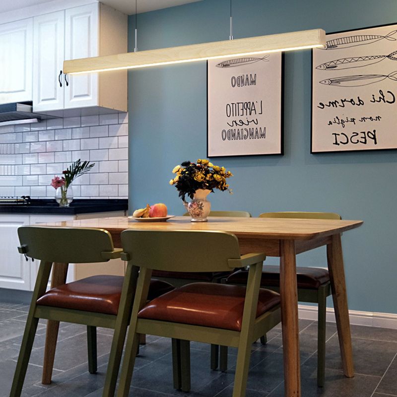 Luz de aluminio LED de lámpara colgante moderno simple para comedor para comedor