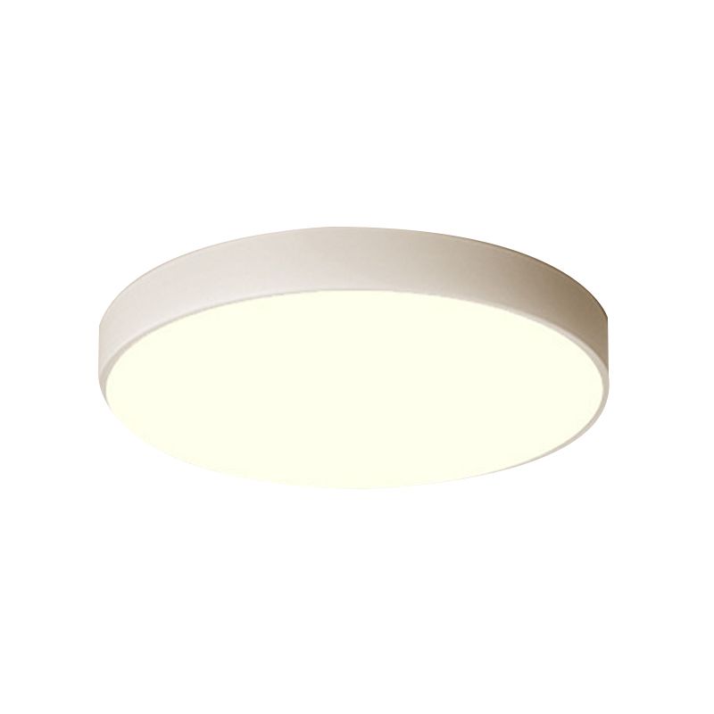 LED Flush Mount Lighting Post Modern White Ceiling Light for Foyer