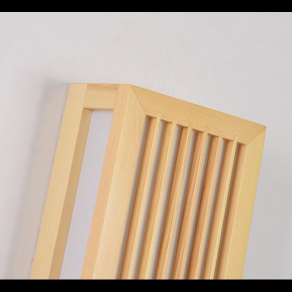 Missie stijl muur gemonteerd licht natuurlijk eiken rechthoekige sconce licht voor woonkamer