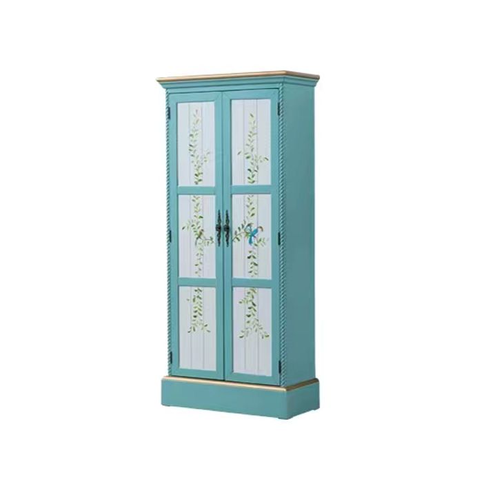 Birch Wardrobe Cabinet Traditional Hinged Wardrobe Armoire for Home