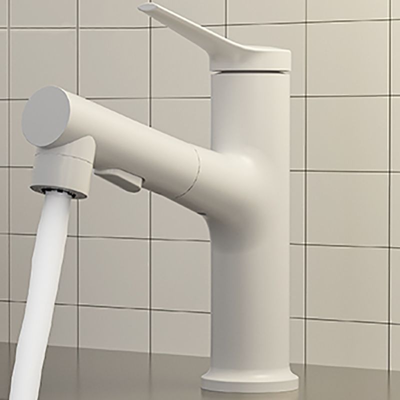 Contemporary Vessel Sink Faucet Single Handle with Pull down Sprayer