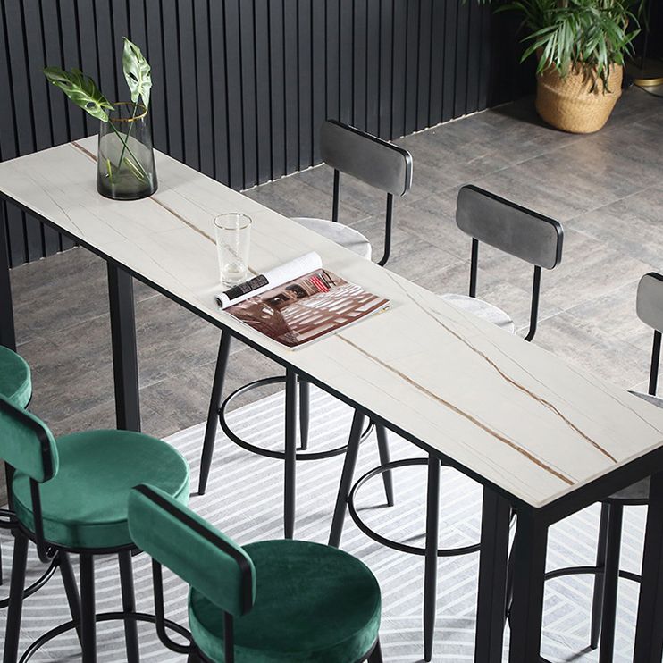 Indoor Round Counter Stool Industrial Upholstered Counter Height Stool