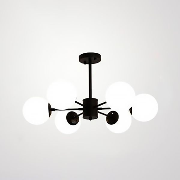 Globe Chandelier Light Fixture Modern Glass Pendant Lighting for Restaurant