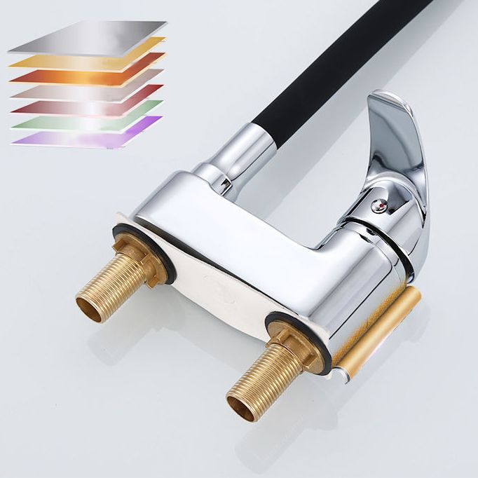 Modern Style Vessel Faucet Copper Single Handle High Arc Vessel Faucet