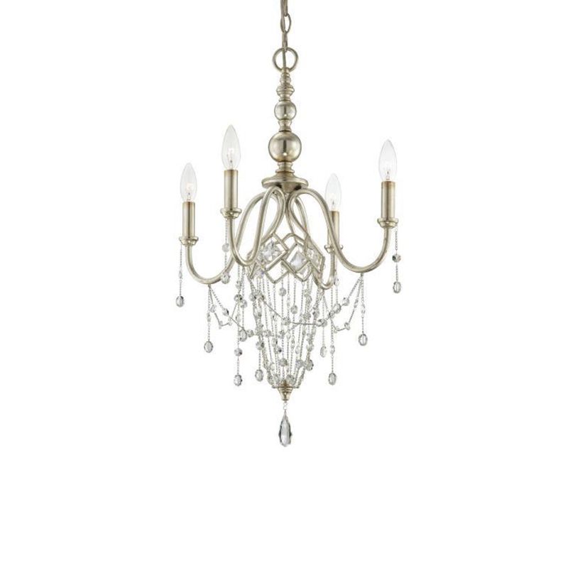 Lámparas de lámpara plateada Sputnik lámpara de techo moderna para dormitorio