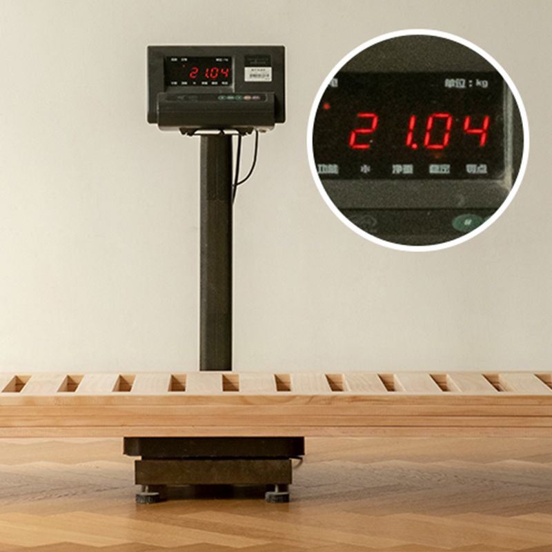 Classic Standard Bed Cherry Solid Color Bed Frame With Custom Gold Legs