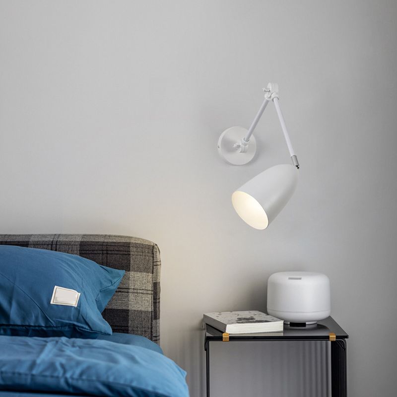 Modern Simple Shape Wall Light Sconces Metal 1 Light Wall Lighting Fixtures for Bedroom