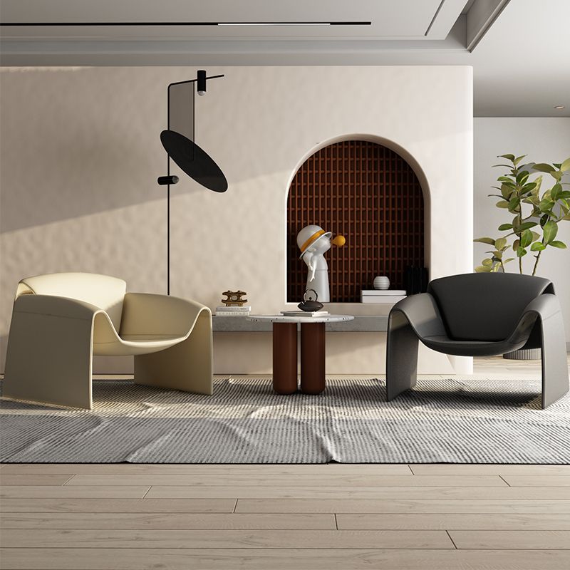 30.71" Wide Contemporary Style Single Sofa Chair Fixed Back Arm Chair