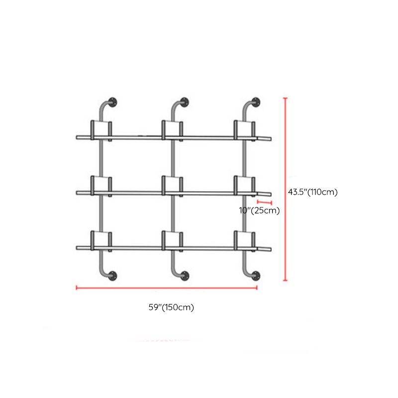 Contemporary White Bookcase Floating Closed Back Bookshelf with Shelves
