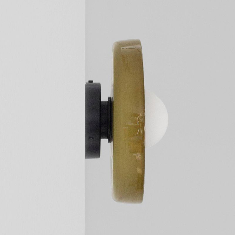 Modern Style Globe Wall Mounted Lamps Glass 1 Light Wall Sconces