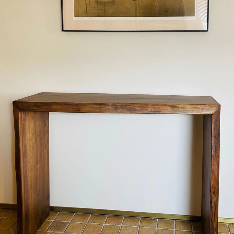 12 Inch Wide Accent Table Mid-Century Modern Rectangle Console Table